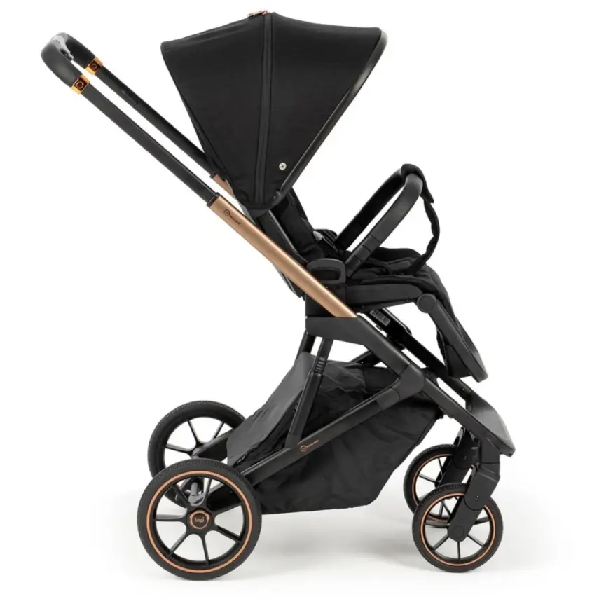 Bagi Nanofold 3 Çift Yönlü Katlanabilir Bebek Arabası Black Gold - 2