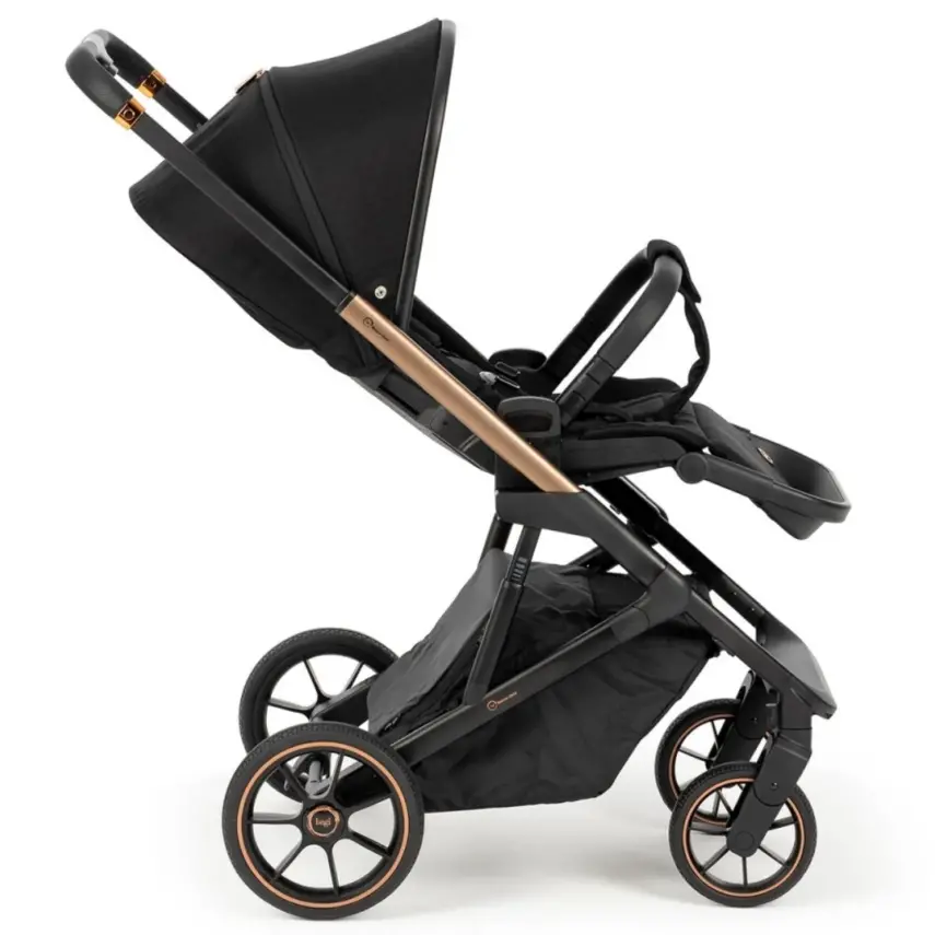 Bagi Nanofold 3 Çift Yönlü Katlanabilir Bebek Arabası Black Gold - 3