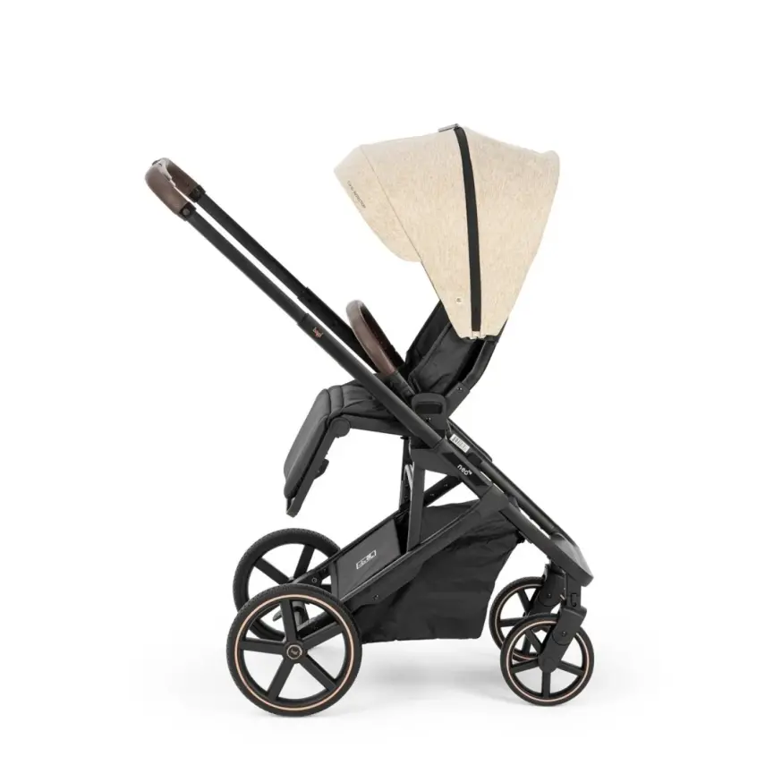 Bagi Neo Big Çift Yönlü Tek Elle Açılır Kapanır Bebek Arabası Beige - 8