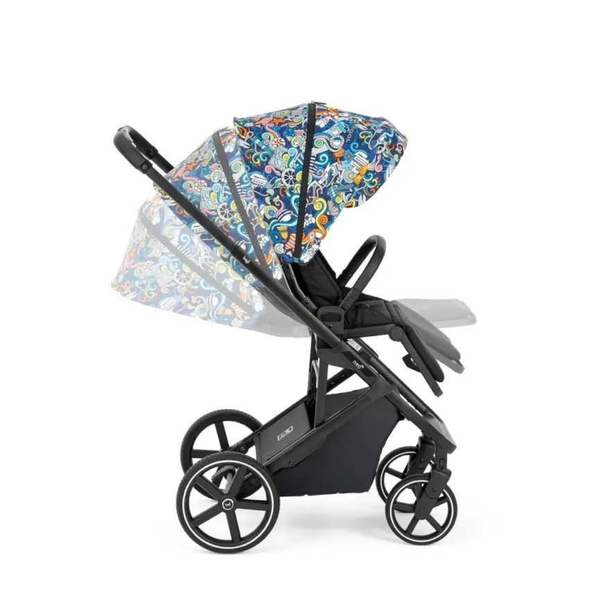 Bagi Neo Big Çift Yönlü Tek Elle Açılır Kapanır Bebek Arabası Multicolor - 4