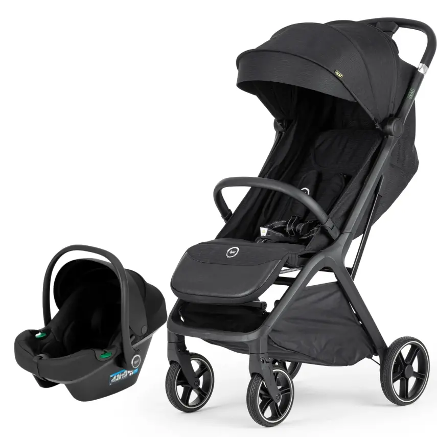 Bagi Taxi Tek Elle Katlanabilir Ultra Hafif Travel Sistem-Seyahat Sistem Bebek Arabası Black - 2