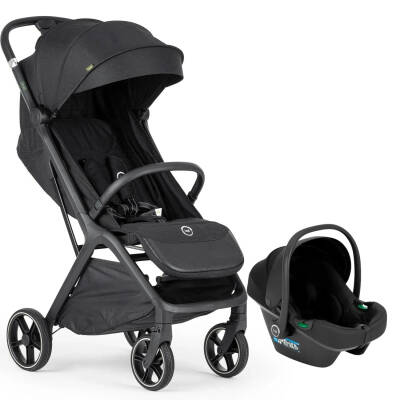 Bagi Taxi Tek Elle Katlanabilir Ultra Hafif Travel Sistem-Seyahat Sistem Bebek Arabası Black - 1