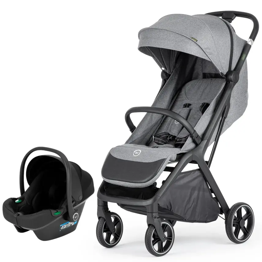Bagi Taxi Tek Elle Katlanabilir Ultra Hafif Travel Sistem-Seyahat Sistem Bebek Arabası Grey - 2