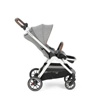 Bagi Techno Autofold Çift Yönlü Kolay Katlanabilir Bebek Arabası Gri - 3