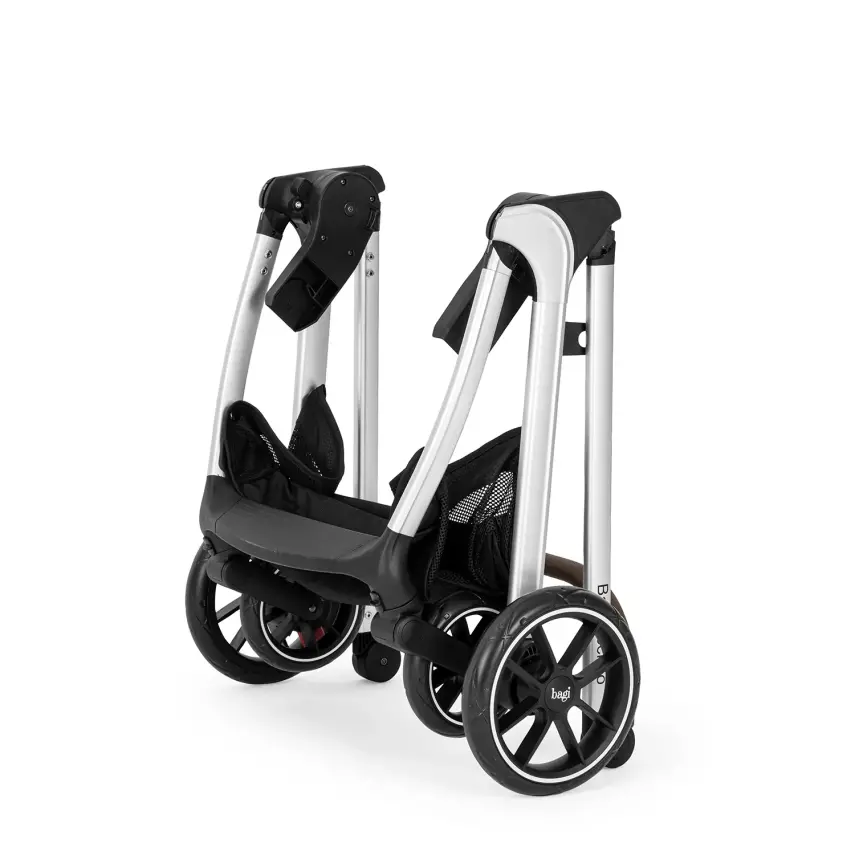 Bagi Techno Autofold Çift Yönlü Kolay Katlanabilir Bebek Arabası Gri - 15
