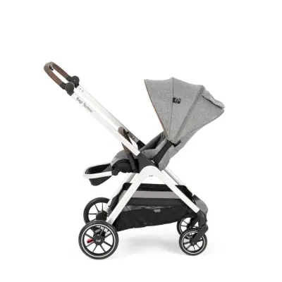 Bagi Techno Autofold Çift Yönlü Kolay Katlanabilir Bebek Arabası Gri - 7