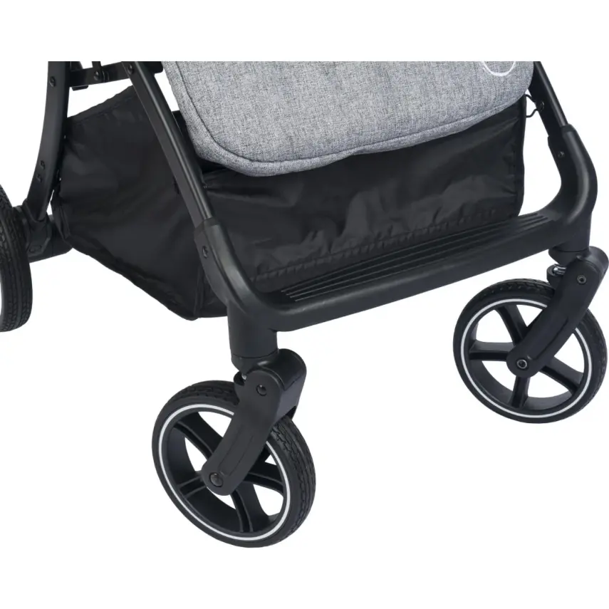 Bagi Zero Autofold Ultra Hafif Tek Elle Katlanabilen Bebek Arabası Grey - 6