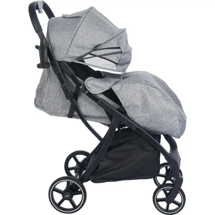 Bagi Zero Autofold Ultra Hafif Tek Elle Katlanabilen Bebek Arabası Grey - 5