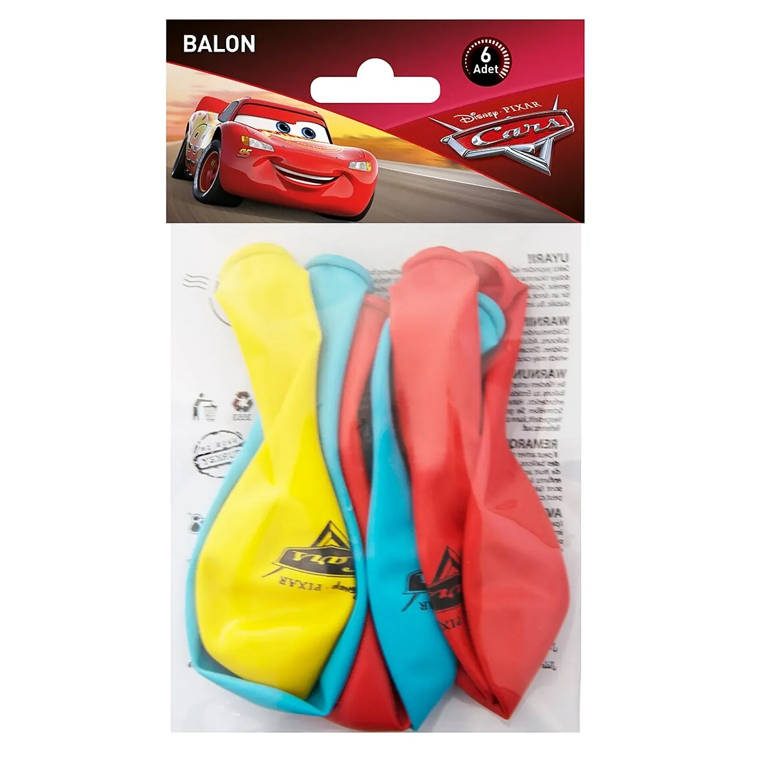 Balon Cars 2 6lı