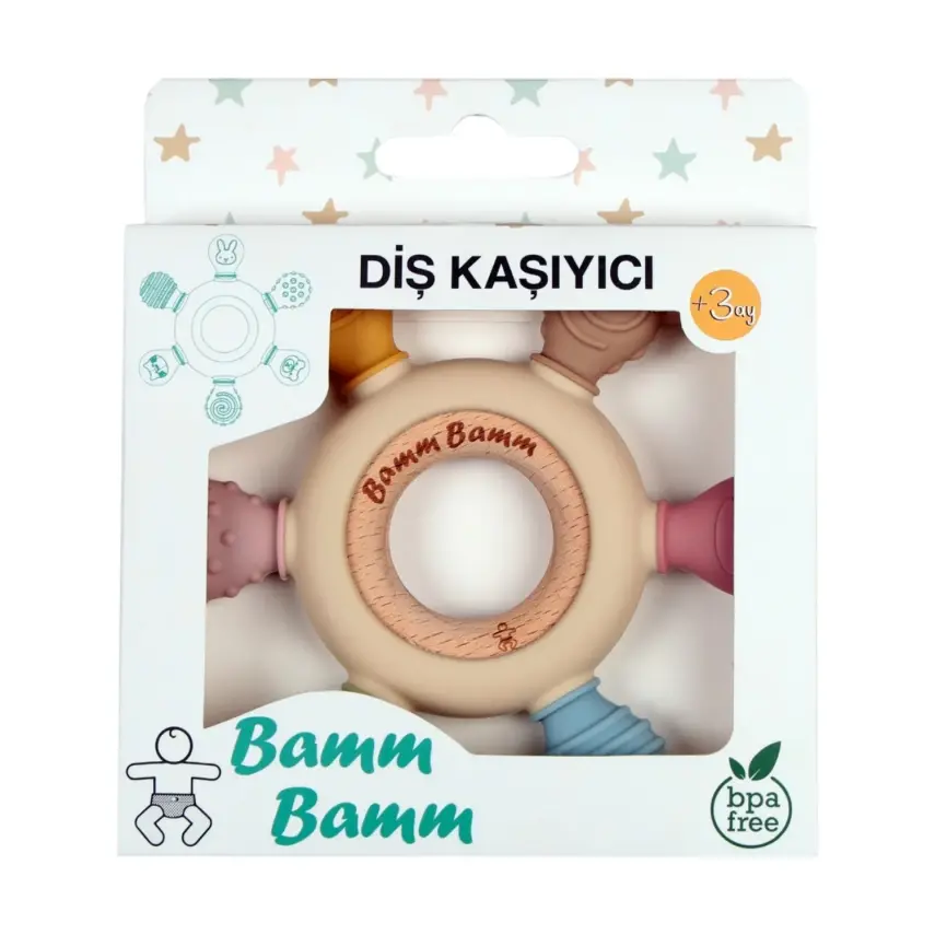 Bamm Silikon Bebek Diş Kaşıyıcı - 3