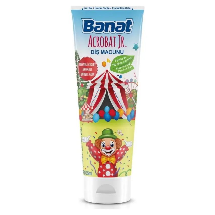 Banat Acrobat Jr Çocuk Diş Macunu 35 ml - 1