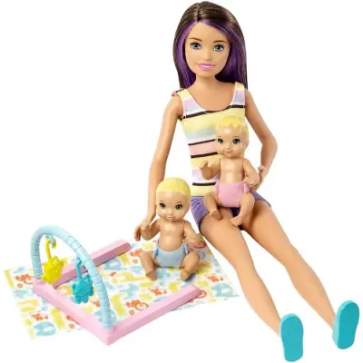 Barbie Bebek Bakıcısı Kaptan Uyku Eğitiminde Oyun Seti (1)
