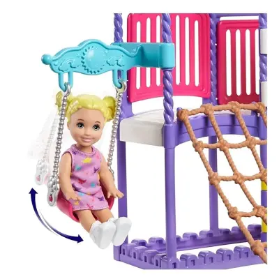 Barbie Bebek Bakıcısı Skipper Parkta Oyun Seti - 6