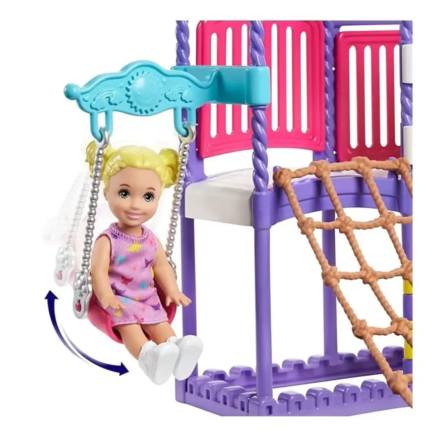 Barbie Bebek Bakıcısı Skipper Parkta Oyun Seti - 6