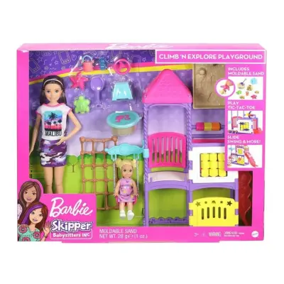 Barbie Bebek Bakıcısı Skipper Parkta Oyun Seti - 7