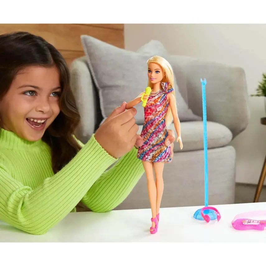 Barbie Büyük Hayaller Serisi Malibu Şarkıcı Bebek  - 5