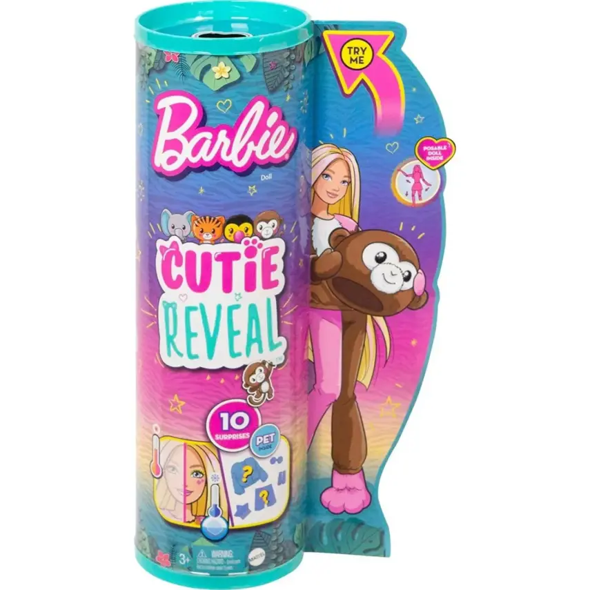 Barbie Cutie Reveal Bebekler Barbie Tropikal Orman Serisi - 3