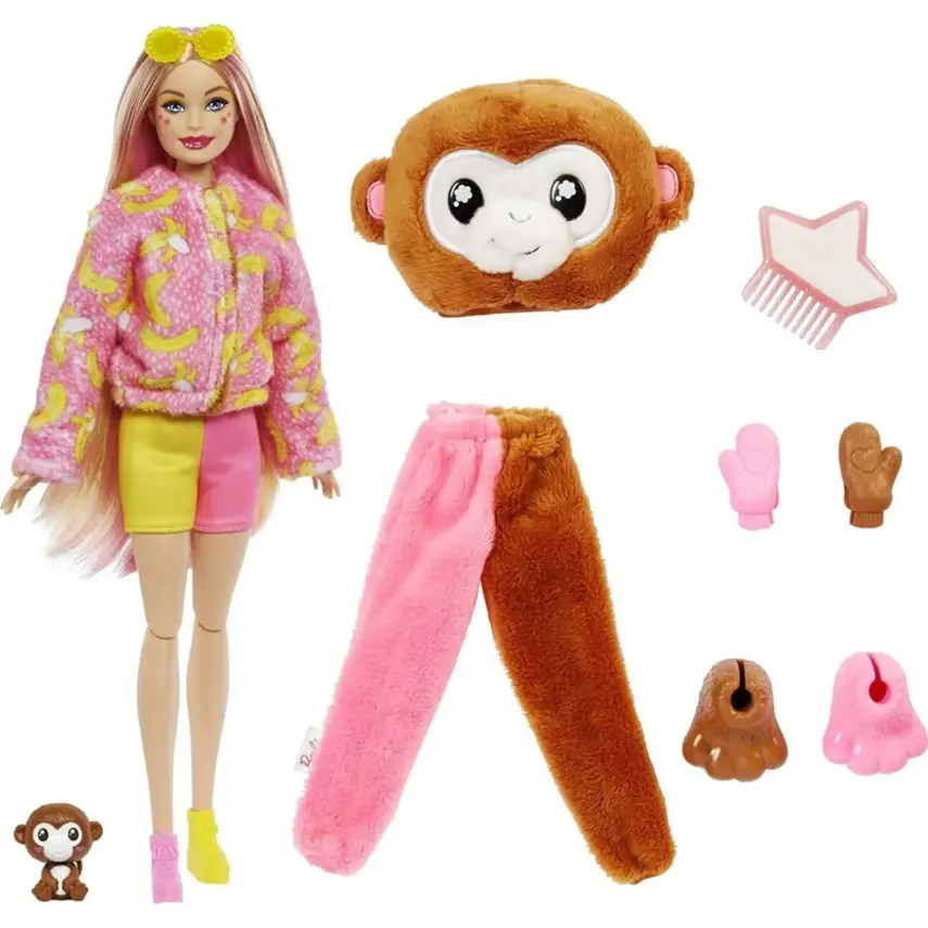 Barbie Cutie Reveal Bebekler Barbie Tropikal Orman Serisi - 5