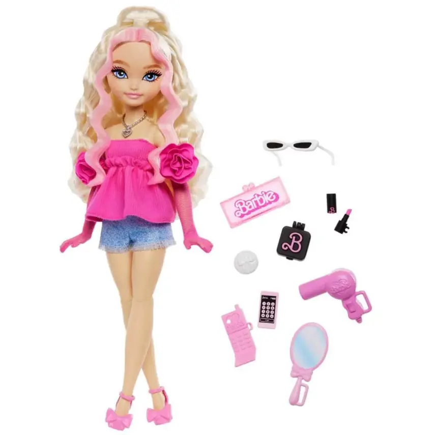 Barbie Dream Besties Ana Karakter Bebekler  Malibu ve Aksesuarları - 1