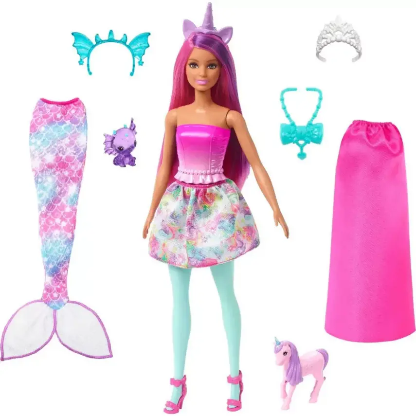 Barbie Dreamtopia Bebek ve Aksesuarları - 1