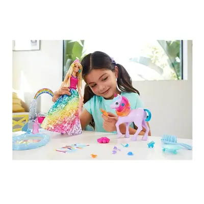 Barbie Dreamtopia Bebek ve Tek Boynuzlu At (1)