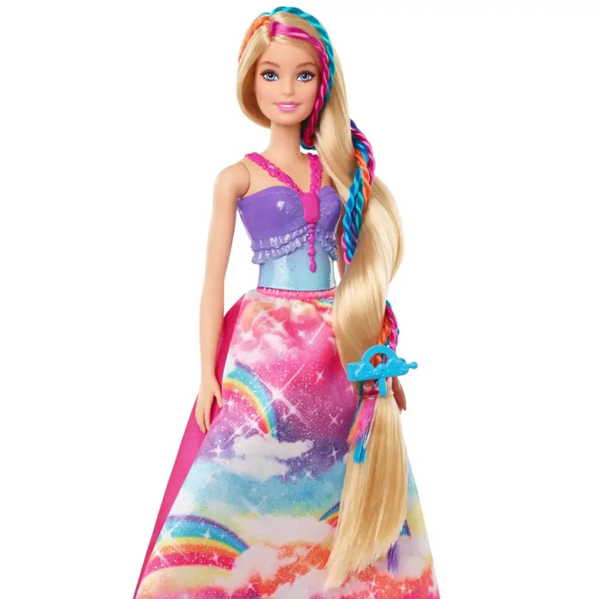 Barbie Dreamtopia Örgü Saçlı Prenses ve Aksesuarları - 5
