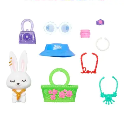 Barbie Extra Mavi Etekli Bebek - 4