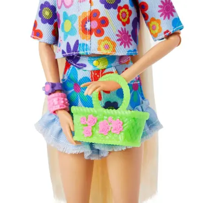 Barbie Extra Mavi Etekli Bebek - 5