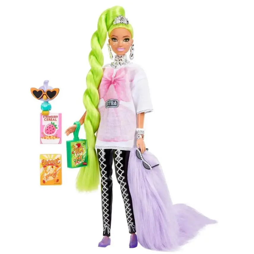 Barbie Extra Neon Saçlı Bebek - 6