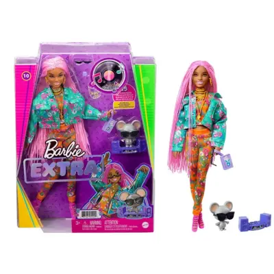 Barbie Extra Örgü Saçlı Bebek - 4