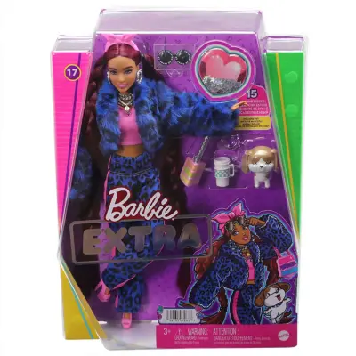 Barbie Extra Pembe Bandanalı Bebek (1)