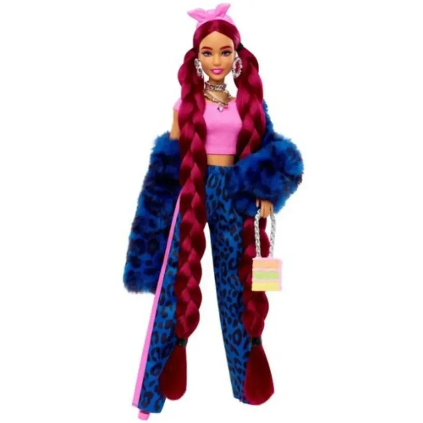 Barbie Extra Pembe Bandanalı Bebek - 1