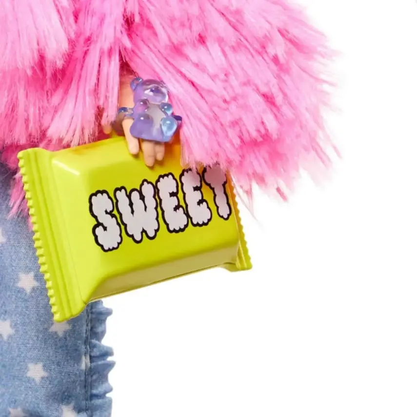 Barbie Extra Pembe Ceketli Bebek - 5