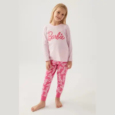 Barbie Kız 2li Takım Toz Pembe - 5