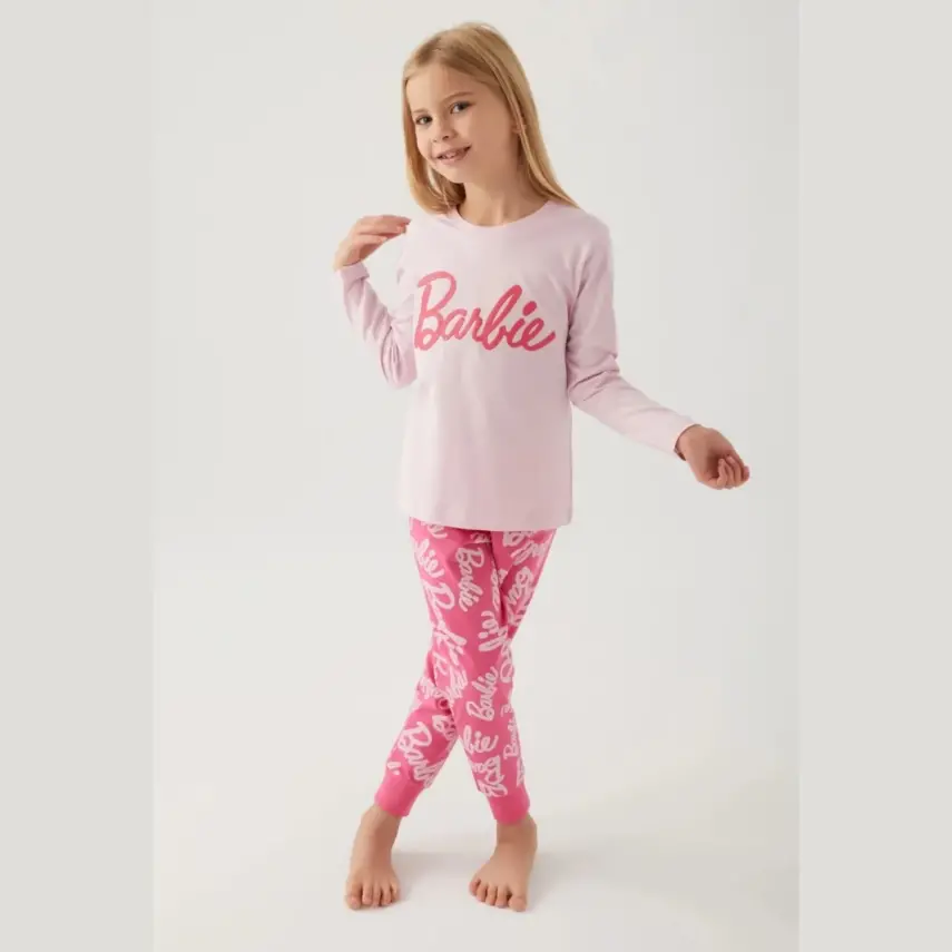 Barbie Kız 2li Takım Toz Pembe - 10