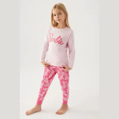 Barbie Kız 2li Takım Toz Pembe - 13
