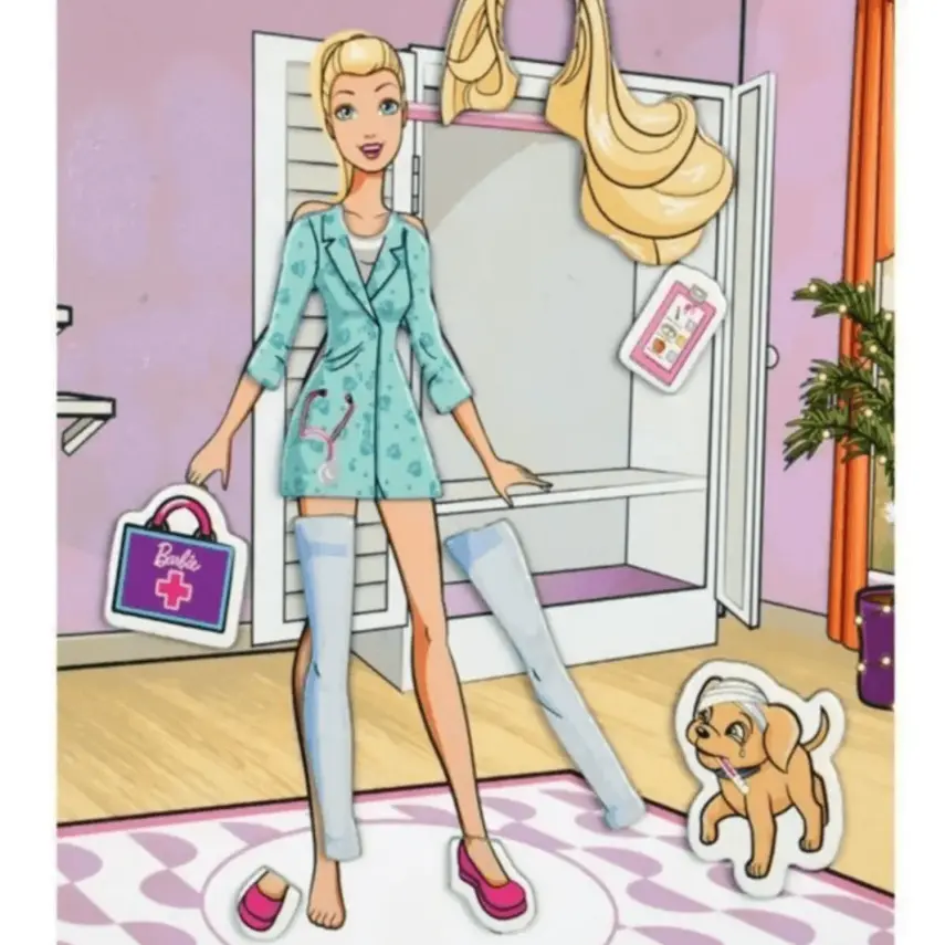 Barbie Magnet Kariyer Bebeği Kıyafet - 5