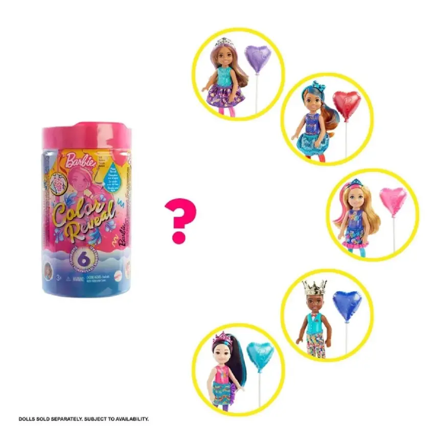 Barbie Renk Değiştiren Sürpriz Bebekler Chelsea Parti Serisi - 4