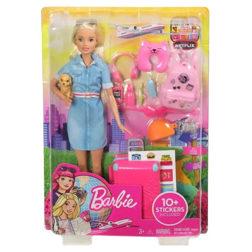 Barbie Seyahatte Bebek ve Aksesuarı - 2