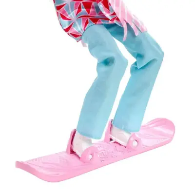 Barbie  Snowboard Sporcusu Bebek - 6