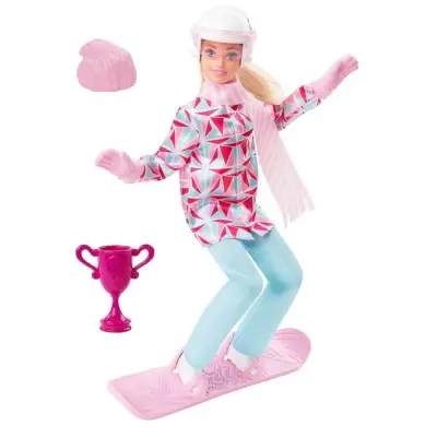 Barbie Snowboard Sporcusu Bebek