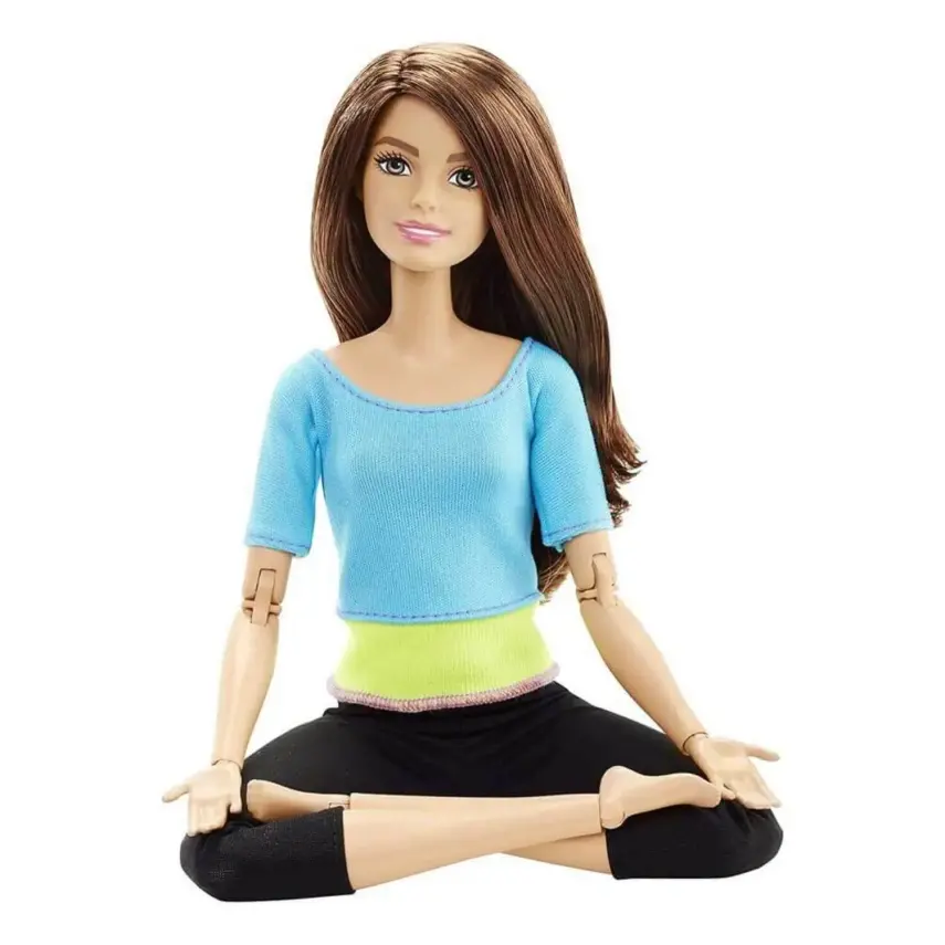 Barbie Sonsuz Hareket Bebeği Kumral Siyah Taytlı - 3