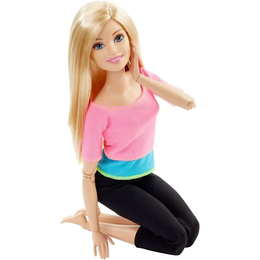 Barbie Sonsuz Hareket Bebeği Sarışın Siyah Taytlı - 2