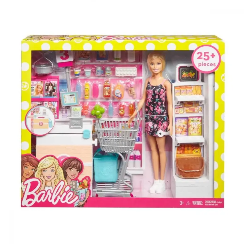 Barbie Süpermarkette Oyun Seti - 2