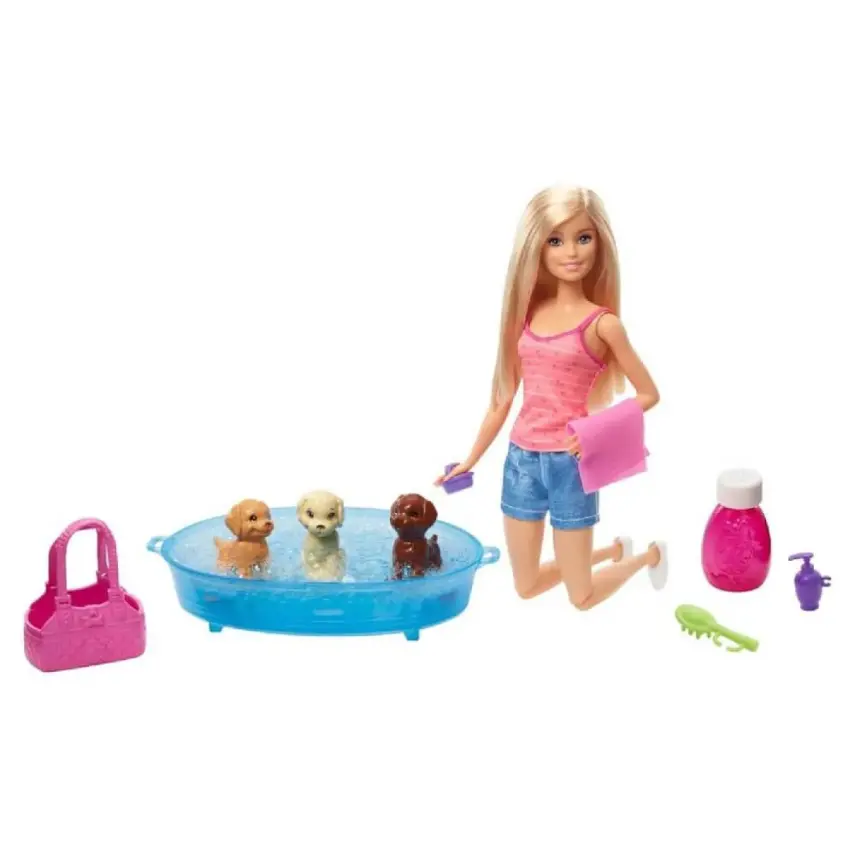 Barbie ve Köpekleri Banyo Keyfinde Oyun Seti - 2