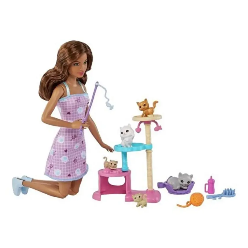 Barbie ve Yavru Kedileri Oyun Seti - 1