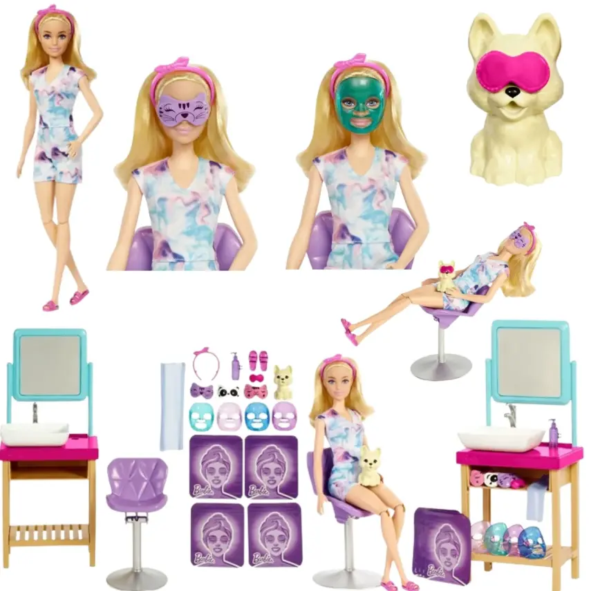 Barbie Welness Işıltı Dolu Spa Günü Oyun Seti - 1