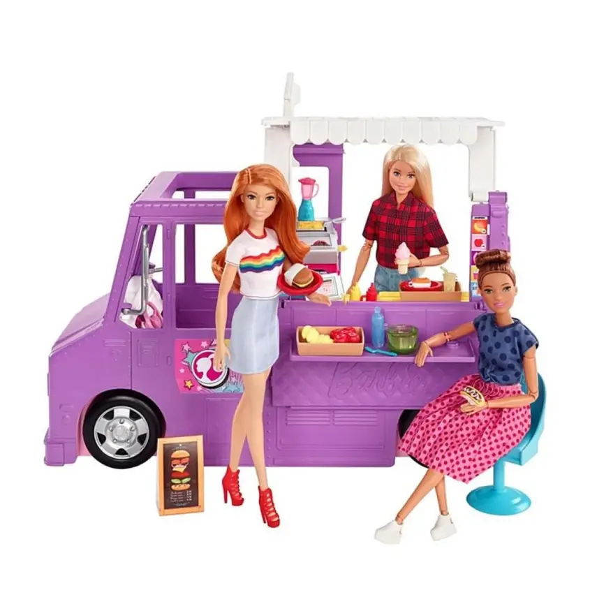 Barbie Yemek Arabası Oyun Seti - 1