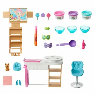 Barbie Yüz Bakımı Yapıyor Oyun Seti (1)