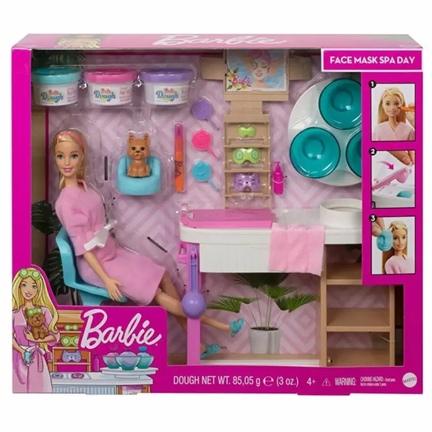 Barbie Yüz Bakımı Yapıyor Oyun Seti - 5
